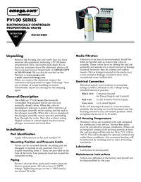 Thumbnail of document Manual - PV103-10V 20:1 Electronic Proportioning Valves for Gas
